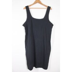 NWOT Yitty Size 3X Plus Black Modal Cotton Scoop Neck Tank Dress Comfort Stretch